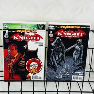 Flashpoint Batman Knight Of Vengeance 1 3 Lot Thomas Wayne Dexter‎ Dent